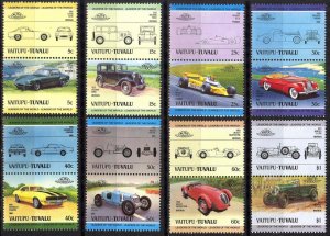 Vaitupu Tuvalu 1984 Cars (II) set of 16 MNH