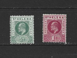 SAINT HELENA - 1902 KING EDWARD VII - SCOTT 48 TO 49 - MH