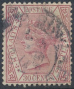 Straits Settlements    SC# 55 Used  see details & scans