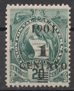 Guatemala 1901 Surcharge on 1893 stamps 20c+1c (1/1) USED
