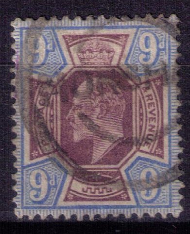 Great Britain Scott #136 USED CHALKY PURPLE & ULTRA (Sg 251) F-VF Cat.$80.00