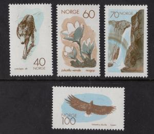 Norway  #551-554  1970   MNH European nature conservation