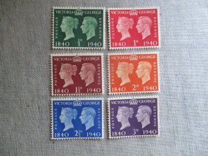 Great Britain, Scott# 252-257, MNH
