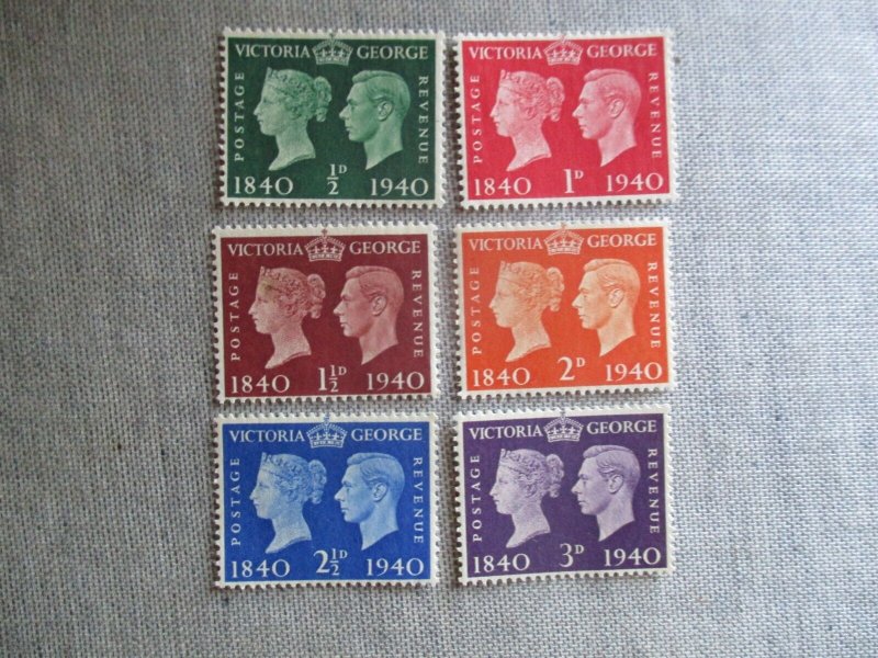 Great Britain, Scott# 252-257, MNH