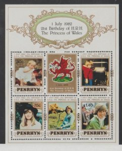 Penrhyn Island Scott #194a Stamps - Mint NH Souvenir Sheet