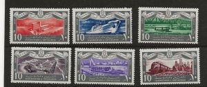 Egypt 1959 Transport set of 6 sg.595-600 MNH