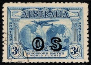 1931 Australia Scott #- O2 3 Pence Kingsford Smith's Flights OS Ovp'...