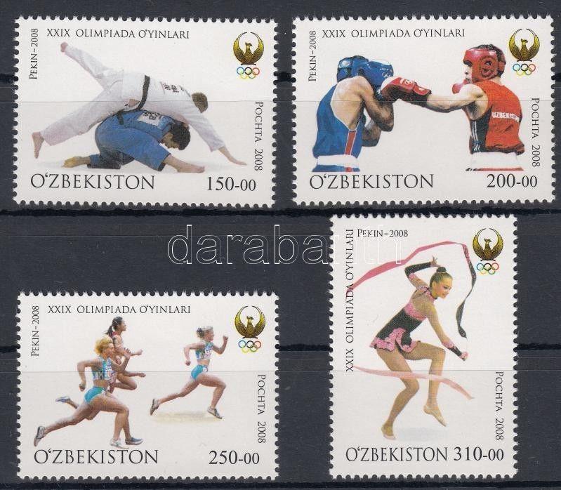 Uzbekistan stamp Summer olympics, Peking set 2008 MNH Mi 784-787 WS180618