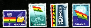 GHANA #67-70  1959  U .N TRUSTEESHIP COUNCIL    MINT  VF NH  O.G  aa