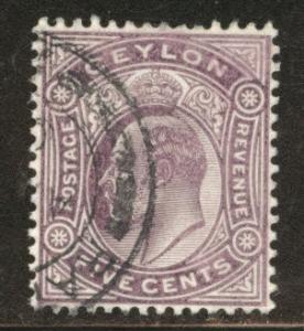 Ceylon Scott 169 Used 1903 KEVII stamp wmk2