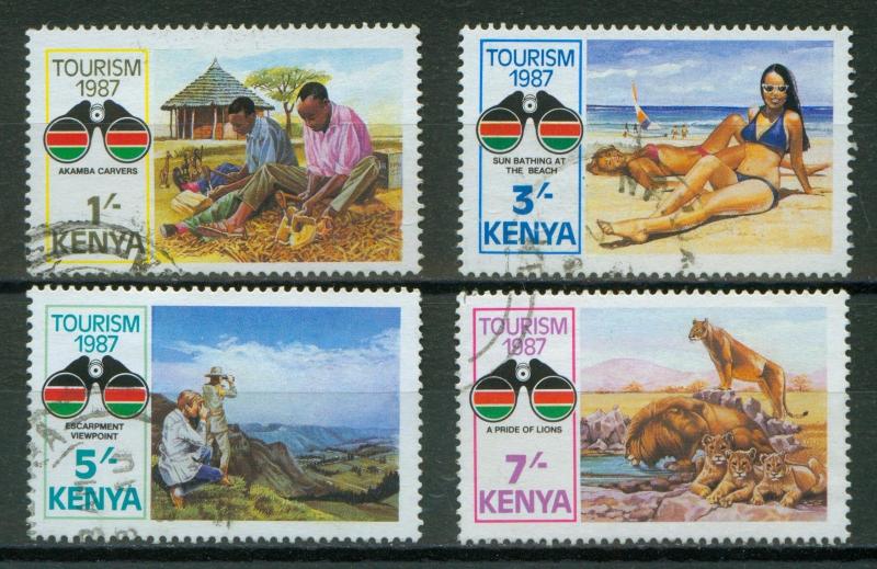 KENYA #398-401 USED, F-VF