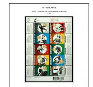 COLOR PRINTED NETHERLANDS 2011-2020 STAMP ALBUM PAGES (159 illustrated pages)