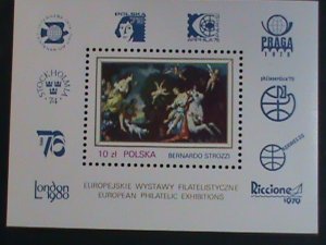 POLAND-1979-SC#2352-INTERNATIONAL SHOW-THE RAPE OF EUROPA MNH S/S VF