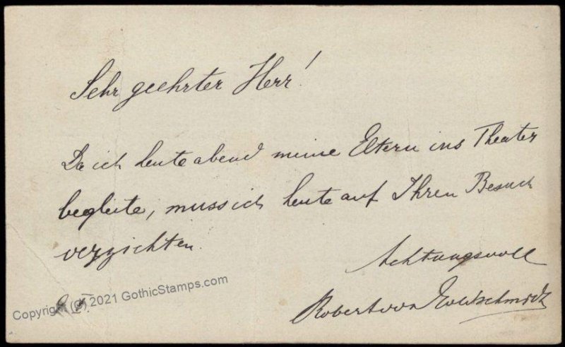 Austria Empire 10Kr Rohrpost Pneumatic Mail Postal Stationery Card G67604