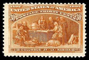 U.S. COLUMBIAN ISSUE 239  Mint (ID # 82959)