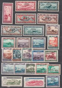 Indonesia - 1949 Aviation stamp collection - MNH