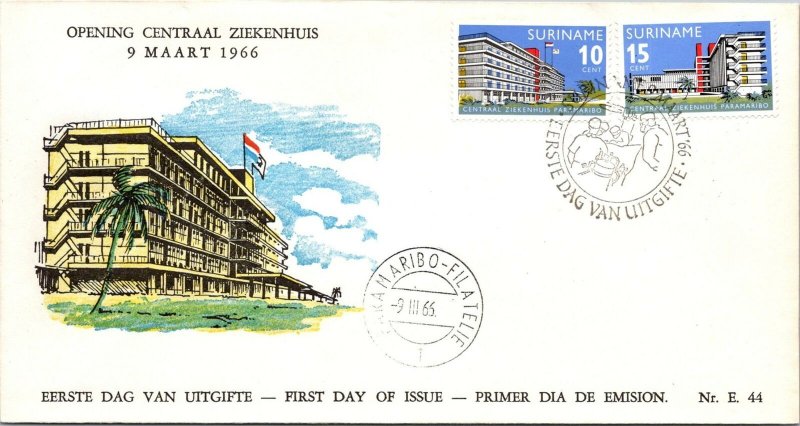 Suriname FDC 1966 - Opening Central Hospital - F28981