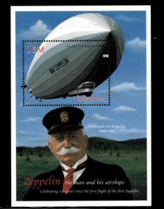 Lesotho 2000 - Zeppelin Aviation - Souvenir Stamp Sheet - Scott #1226 - MNH