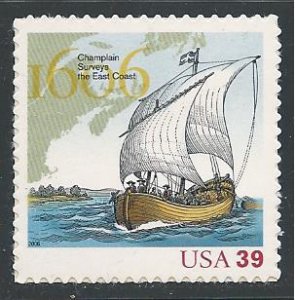 US #4073, Champlain, M-NH*-