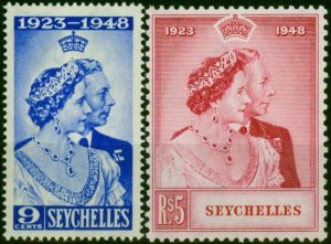 Seychelles 1948 RSW Set of 2 SG152-153 Fine MM