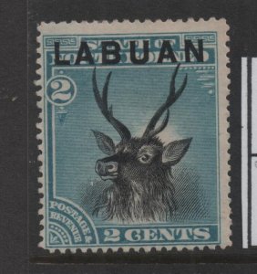 North Borneo Labuan 1894 SG63, 2 cents, 15 perf - mounted mint