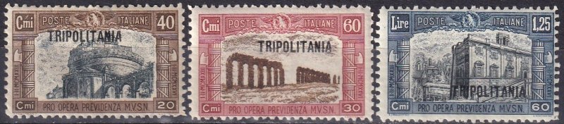 Tripolitania #B19-21  F-VF Unused CV $9.00 (Z6871)