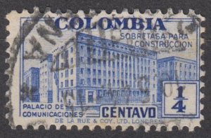 Colombia Scott #RA8 1940 Used