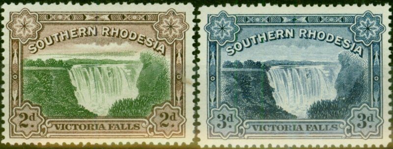 Southern Rhodesia 1932 Falls Set of 2 SG29-30 Fine MNH 