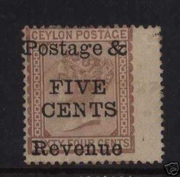 Ceylon #99 XF Mint Margin Single