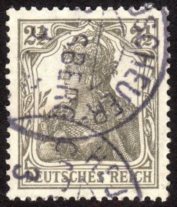 1916, Germany 2 1/2pf, Used, Superb, Sc 97, Mi 98
