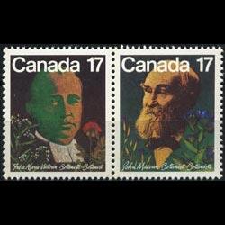 CANADA 1981 - Scott# 895a Botanists Set of 2 NH