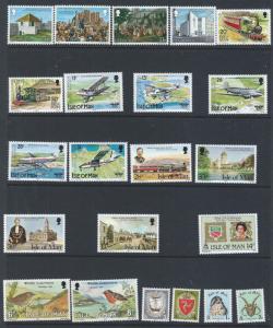 ISLE OF MAN 105 STAMPS  MINT GROUP 6.5 CENTS EACH