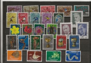 Liechtenstein 1971-3 eight sets used (27 stamps)