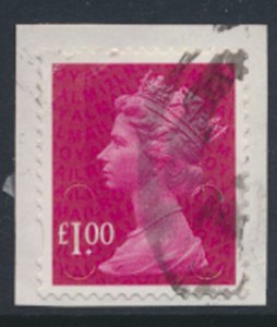 GB £1 Security Machin 2012 SG U2933  SC# MH386 Used  - see details / scan