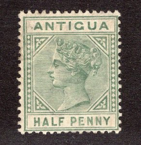 Antigua 12 MH 1882 1/2p green