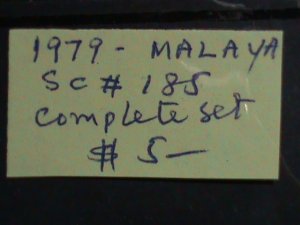 ​MALAYSIA STAMPS: 1979 SC#185 -VERY OLD USED SETS STAMP. VERY RARE