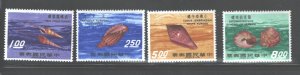 TAIWAN,1971 SHELLS #1698 - 1701 MNH