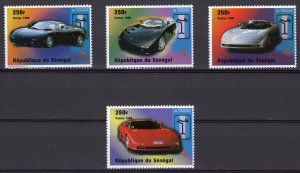 Senegal 1999 Mi#1611/1614 DE TOMASO CARS Set (4) perforated MNH