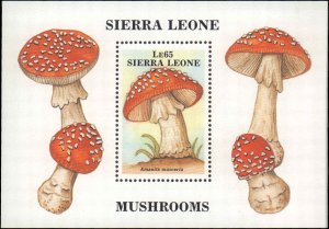 Sierre Leone #954-958, Complete Set(5), 1988, Mushrooms / Fungi, Never Hinged