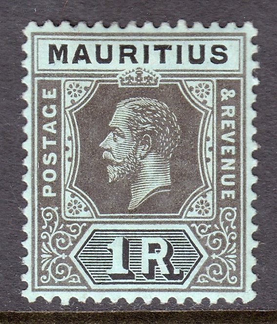 Mauritius - Scott #156b - MH - Perf fold LR corner - SCV $6.00