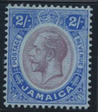 Jamaica SG 66 SC# 69  MVLH purplke & bright blue / blue   see details