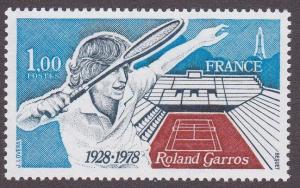France #1612, Tennis Court - Player, NH