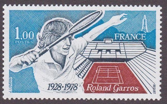 France #1612, Tennis Court - Player, NH