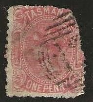 Tasmania 53, used.  space filler. 1871.  (A887)