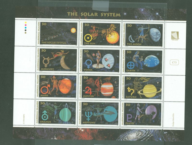 Marshall Islands #582  Souvenir Sheet (Space)