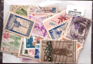 Dominican Republic - Collection of 100 Different Stamps