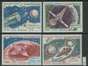 XG-Z921 CAMEROON IND - Space, 1967 Satellites, Pioneer A, Ranger Vi MNH Set