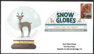 5818 - FDC - Snow Globe Stamps - Deer- Wally Jr Cachet - DCP