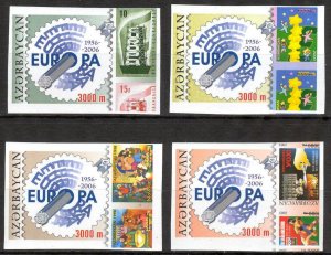 Azerbaijan 2005 50 Years of Europa CEPT stamps set of 4 Imperf. MNH