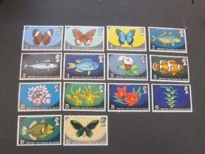 Solomon Islands 1972 Sc 232,234-46 Butterfly MNH